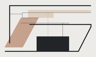 Simple background Curves in Flat Design vector