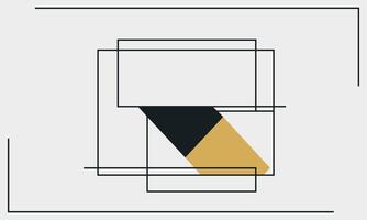 Minimalist Flat Art with Thin Lines vector
