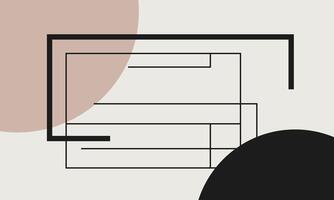 Flat Design with Clean Shapes vector