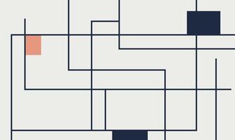 Abstract Flat Lines vector