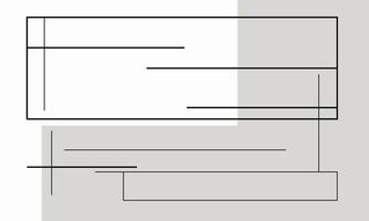 Geometric Flat Design with Thin Lines vector