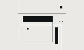 Simple Geometric Lines in Flat Style vector