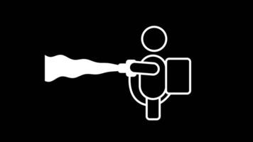 A person using a jetpack or device to travel forward highlights future transport, exploration, or imaginative tech-driven mobility video