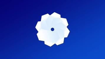 A sleek blue-colored digital animation indicating processing or buffering, often seen in software environments or system feedback visuals video