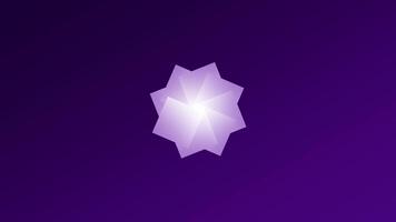 This icon represents a purple-themed loading or processing symbol, commonly used to indicate digital system activity or data handling video