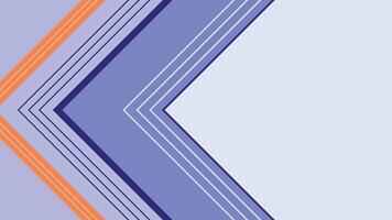 Modern geometric arrow background with clean blue and orange lines perfect for websites slides and creative content that requires a sleek and professional look vector