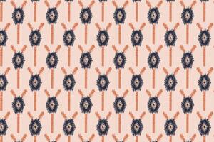 Seamless Tribal Ethnic Pattern with Abstract Geometric Motifs vector