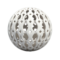 A white ball with a pattern on it png