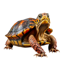 A turtle with a black background png