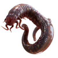 A large centipede with a long tail png