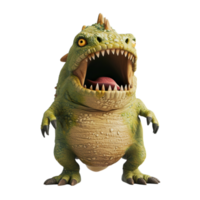 A dinosaur with its mouth open and its teeth showing png
