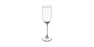 Elegant Empty Champagne Flute. Symbol Of Celebration And Luxury Dining Isolated On Transparent Background png