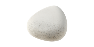 Smooth Stone With Speckled Texture. Natural Element For Zen And Minimalist Decor Isolated On Transparent Background png