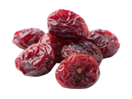 Dried cranberries are nutritious snack, rich in antioxidants and flavor, perfect for adding to salads or enjoying on their own png