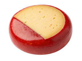 Delicious cheese with smooth texture and vibrant red rind is perfect for snacking or adding to dishes. Enjoy its rich flavor and creamy png