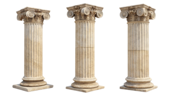 Ancient pillars showcase intricate designs and classic architecture, standing tall with elegance and strength. These structures symbolize history png