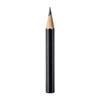 black pencil with sharpened tip, perfect for drawing and sketching, showcasing its sleek design and fine point png