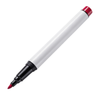 red marker with black tip and white body, perfect for writing and drawing. It adds vibrant color to any project png