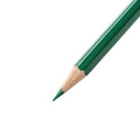 close up of green colored pencil with sharpened tip, perfect for art and drawing projects. vibrant color stands out beautifully png