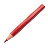 vibrant red colored pencil with sharpened tip, perfect for art and drawing projects png