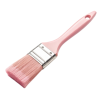 pink paintbrush with wide bristle head, perfect for artistic projects and home improvement tasks, showcasing stylish design png