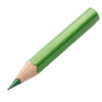 vibrant green colored pencil with sharpened tip, perfect for art and drawing projects. Its glossy finish adds touch of elegance png