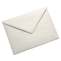 classic white envelope with clean design, perfect for sending letters or invitations, conveying sense of elegance and simplicity png