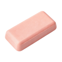 smooth, rectangular pink soap bar with rounded edges, perfect for personal care and hygiene routines. Its soft color adds touch of elegance to any png
