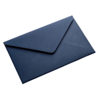 sleek navy blue envelope with smooth texture, perfect for formal invitations or correspondence png