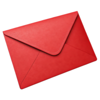 vibrant red envelope with smooth texture, perfect for sending heartfelt messages or invitations png
