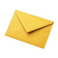 vibrant yellow envelope, perfect for sending letters or invitations, adds cheerful touch to any correspondence png