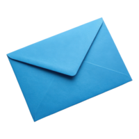 vibrant blue envelope with smooth texture, perfect for sending letters or invitations, adds pop of color to your correspondence png