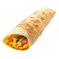 A wrap filled with food on transparent background png
