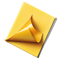 Golden envelope realistic folds and elegant letter invitation correspondence theme png