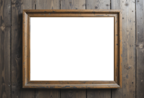 Timeless Stillness, An Empty Frame and a Faded Memory on a Wooden Surface png