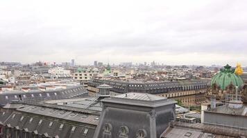 Paris, France 02.20.2025 Rooftop View of Eiffel Tower from Galeries Lafayette video
