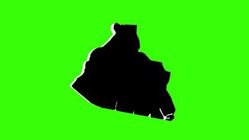 green screen 3d map of Zaanstad in the netherlands video