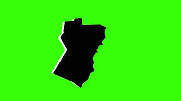 green screen 3d map of Amstelveen in the netherlands video