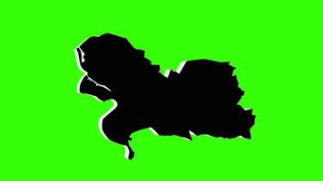 green screen 3d map of Deventer in the netherlands video