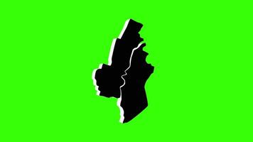 green screen 3d map of Haarlem in the netherlands video