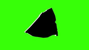 green screen 3d map of Vlaardingen in the netherlands video