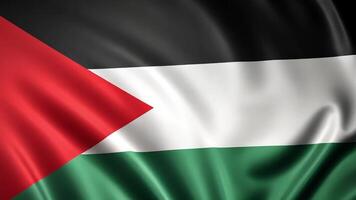 cerca arriba de ondulación palestino bandera en el viento símbolo de patriotismo libertad y nacional orgullo ideal para documental viaje informativo vlog político y guerra relacionado videos