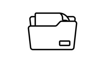 Animated Document Folder Icon for File Organization video