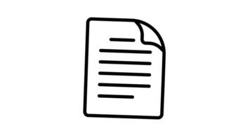 Animated Document Add Icon for File Upload video