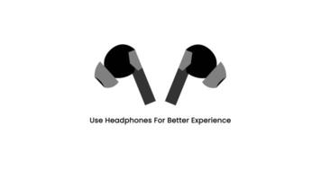 Use headphones for better experience animation on white background. video