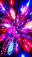 Abstract light background with colorful lights. Vertical looped animation video