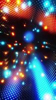 A colorful background with many lights. Vertical looped animation video