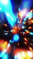 A colorful, abstract design with bright lights. Vertical looped animation video