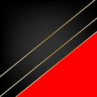 Abstract black gold gradient color geometric shape line background. Wallpaper design vector