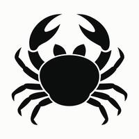 Crab icon design with large claws and rounded body vector